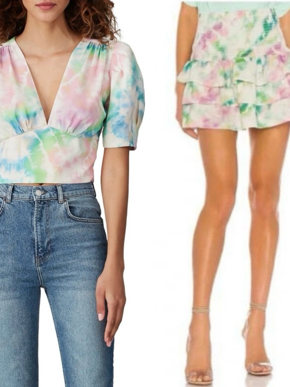 Amanda Uprichard Rosen Top and Mariska skirt set